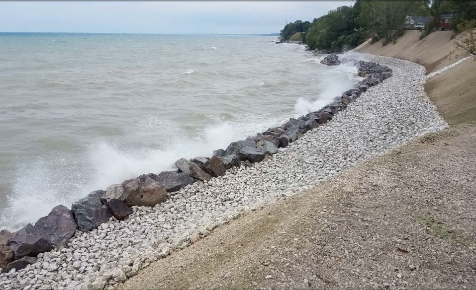 Lake bluff erosion update